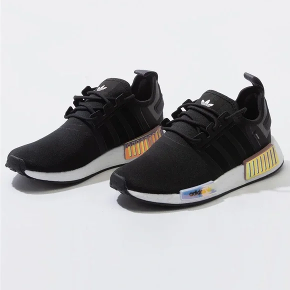 adidas gazelle silver green womens adidas NMD_R1 Shoes - Kids - Core Black / Cloud White / Screaming Orange main image 0